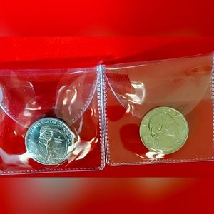 A Set of Two 2022-D Dr. Sally Ride Quarters